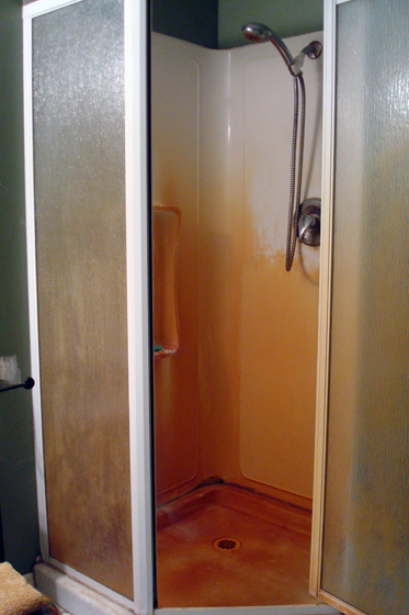 basementbath2 Shower in our basement bathroom