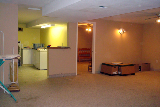 Basement before