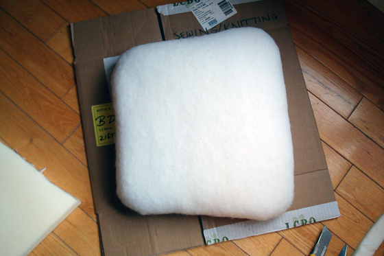 Chair seat ready for fabric