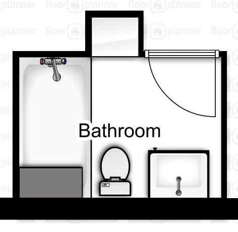 Bathroom floorplan