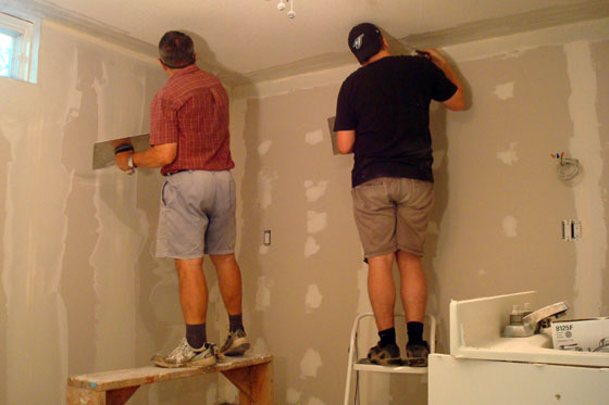 drywall1 Pasting drywall joints