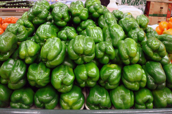 Green peppers