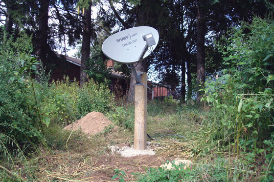 satellite1 Shaw satellite dish