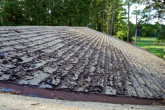 Shingles in need of replacement