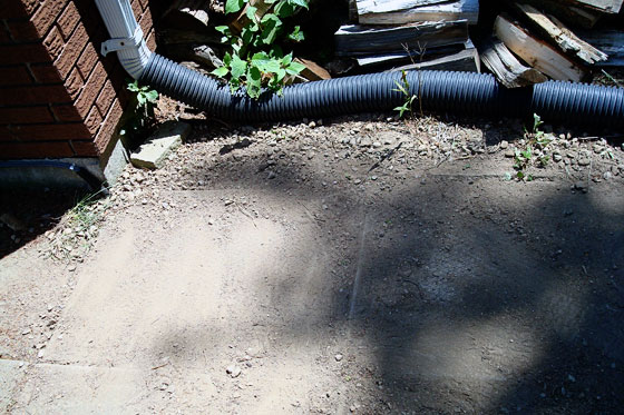 trench4 Wire running under patio slabs