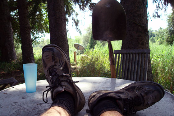 trench7 Feet on the table