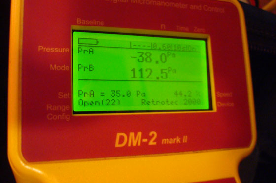 Testing for air tightness