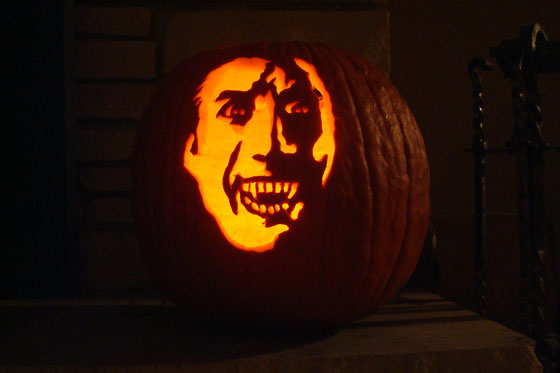 Dracula pumpkin carving