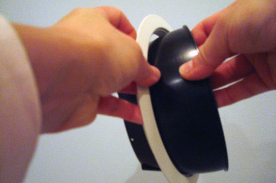 Putting trim on the baffle