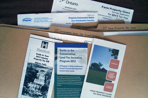 Farm property tax paperwork