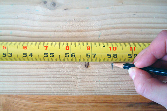 Measuring and marking lumber