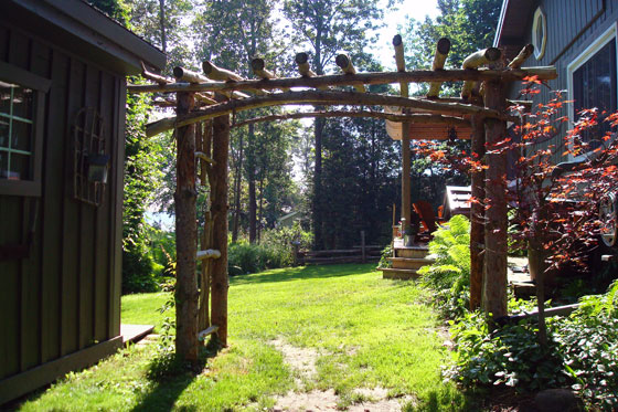 Arch constructed out of tree branches