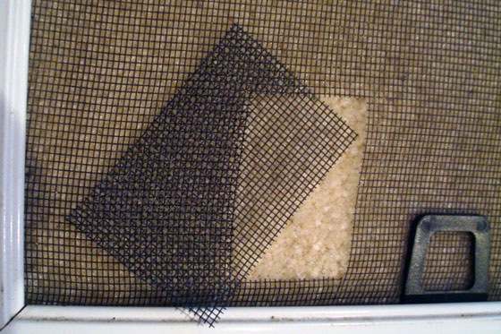 Patching a torn screen