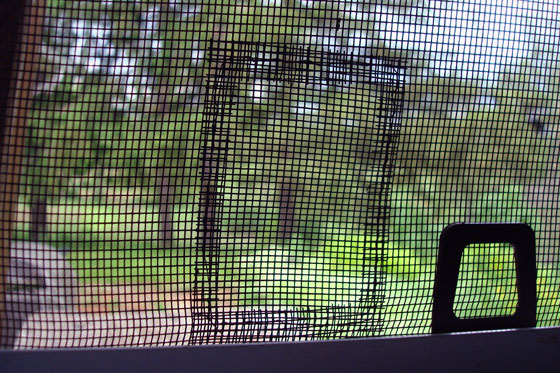 Patched window screen