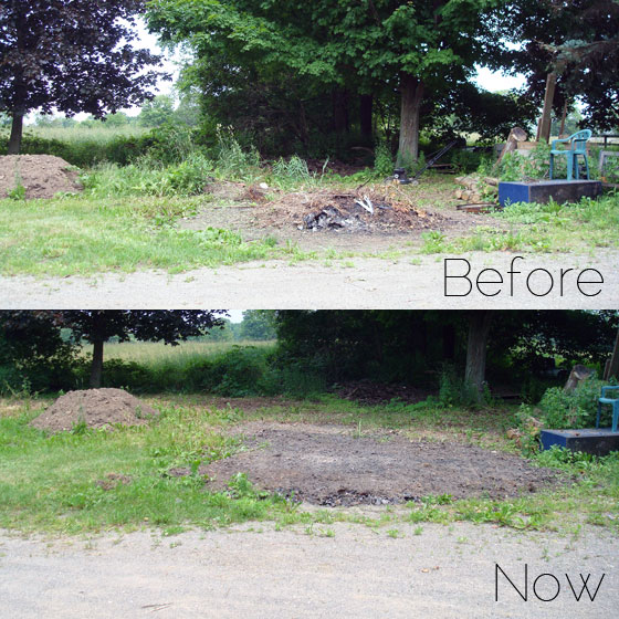 Cleaning up an old firepit