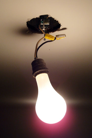 Pigtail light fixture