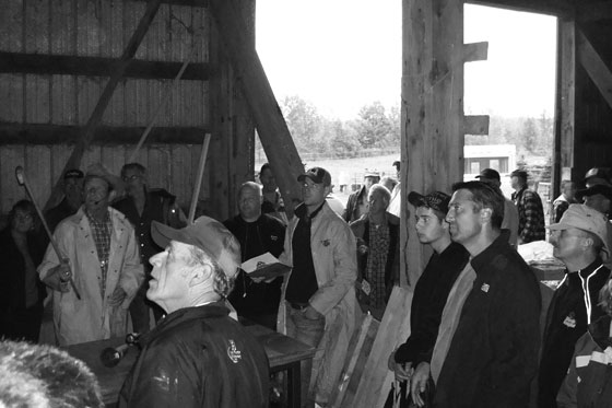 Auction in a barn