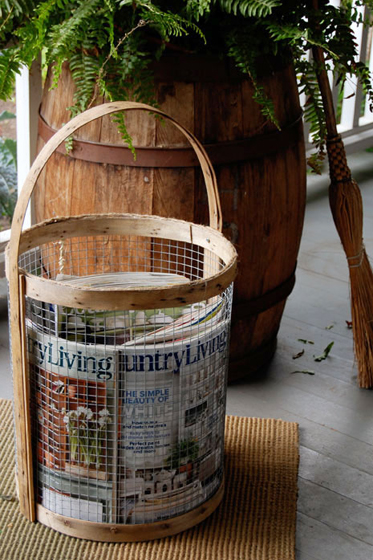 Rustic basket inspired by Country Living via The Art of Doing Stuff