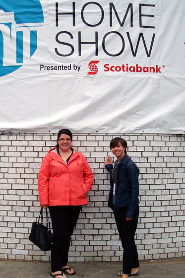 Catherine and I at the fall homeshow in Toronto