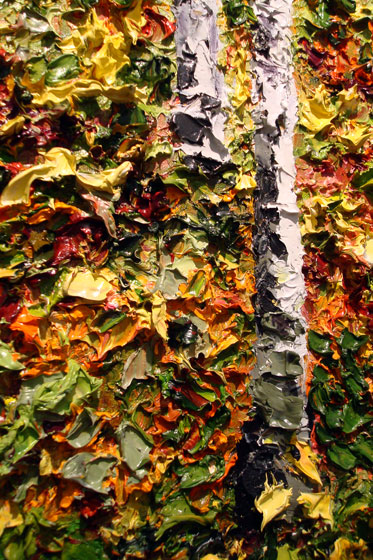 Detail of oil painting