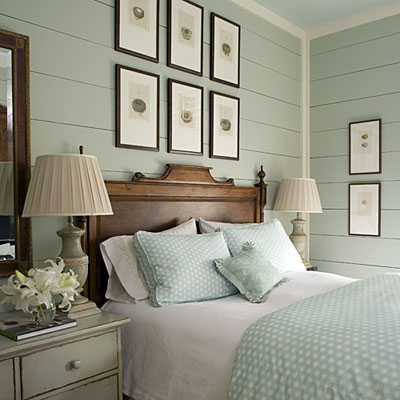 Calm and traditional master bedroom
