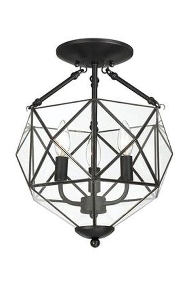 HDC Grayton Collection 3 Light Semi-Flushmount