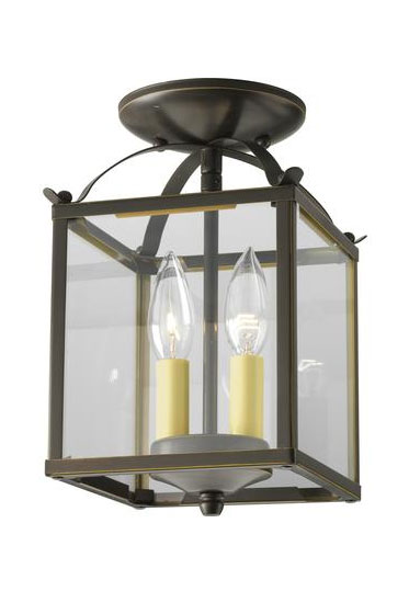 Progress Lighting Antique Bronze 2-light Semi-flushmount