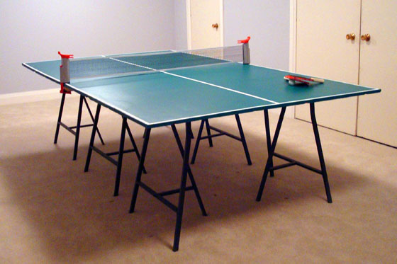 Refurbished pingpong table