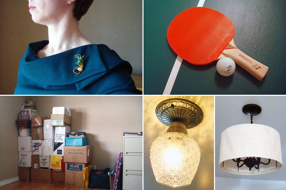 Photo collage of March projects