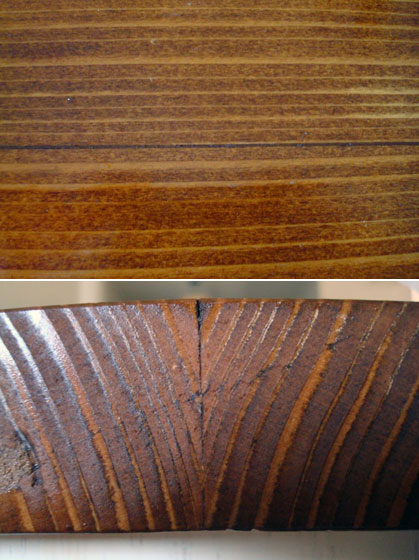 Joints in a homemade wood countertop