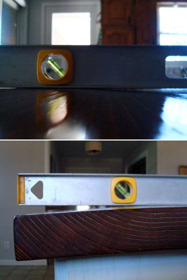 Warp in a DIY wood countertop