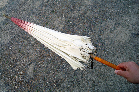 Vintage pagoda ombre umbrella