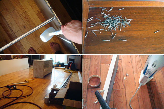 Steps in my bookshelf makeover