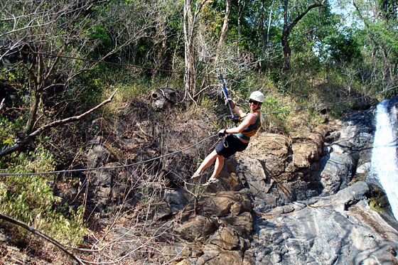 Zip lining in Costa Rica