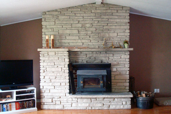 1970s fireplace