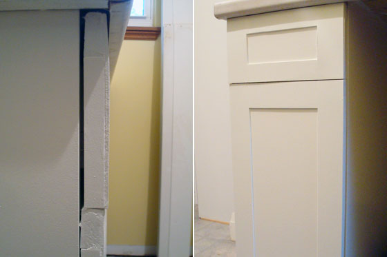 Adding shake style trim to cabinets