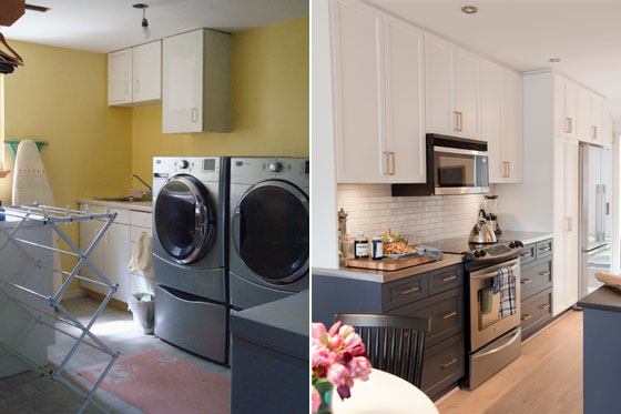 Laundry room before and inspiration
