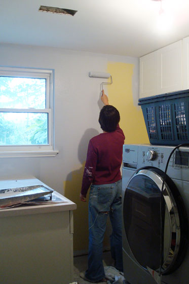 Painting the laundry room