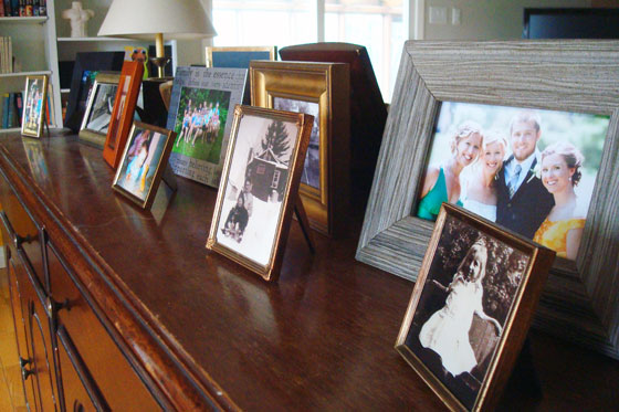 Family photo display