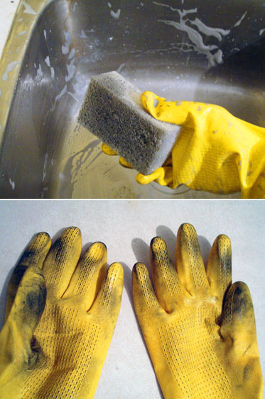 How to clean a stainless steel sink
