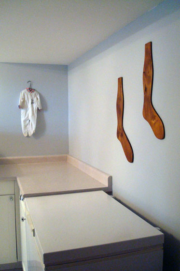 Vintage wooden sock stretchers