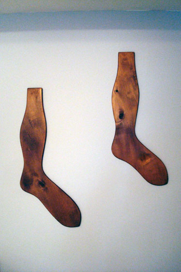 Vintage wooden sock stretchers