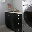Laundry room before and after