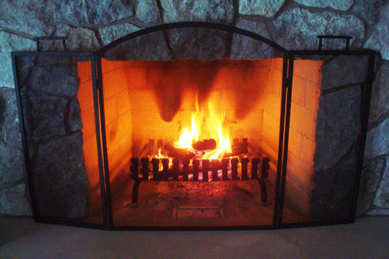Fireplace screen