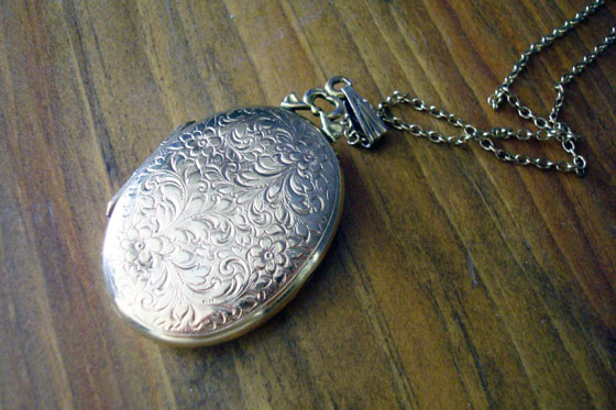 Antique gold locket