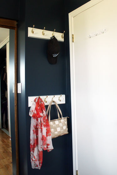 Brass and white hookboards