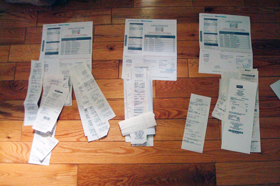 Reconciling credit card bills