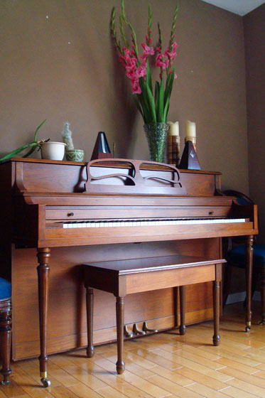 Matt's grandma's piano