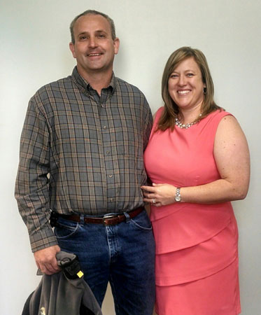 Sarah and her new husband Steve