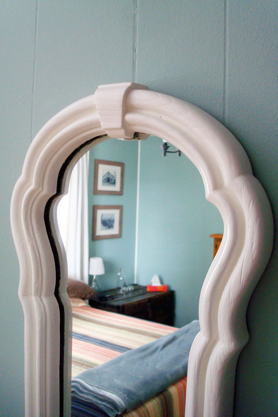 Robin's egg blue country guest room